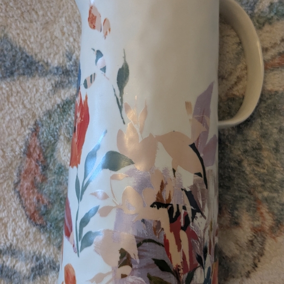 Anthropologie Brynne Stoneware Floral Pitcher (Sold Out in Stores) - Picture 9 of 11